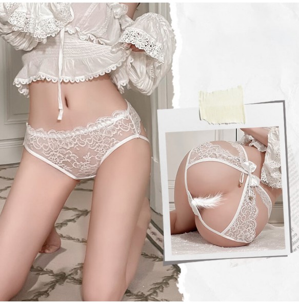 FEE ET MOI - Sexy Bowknot Bell Panties (White)